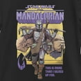 thumbnail image 2 of Girl's Star Wars: The Mandalorian Grogu and Din Djarin This is More Than I Signed Up For Poster  Graphic Tee Black X Large, 2 of 4