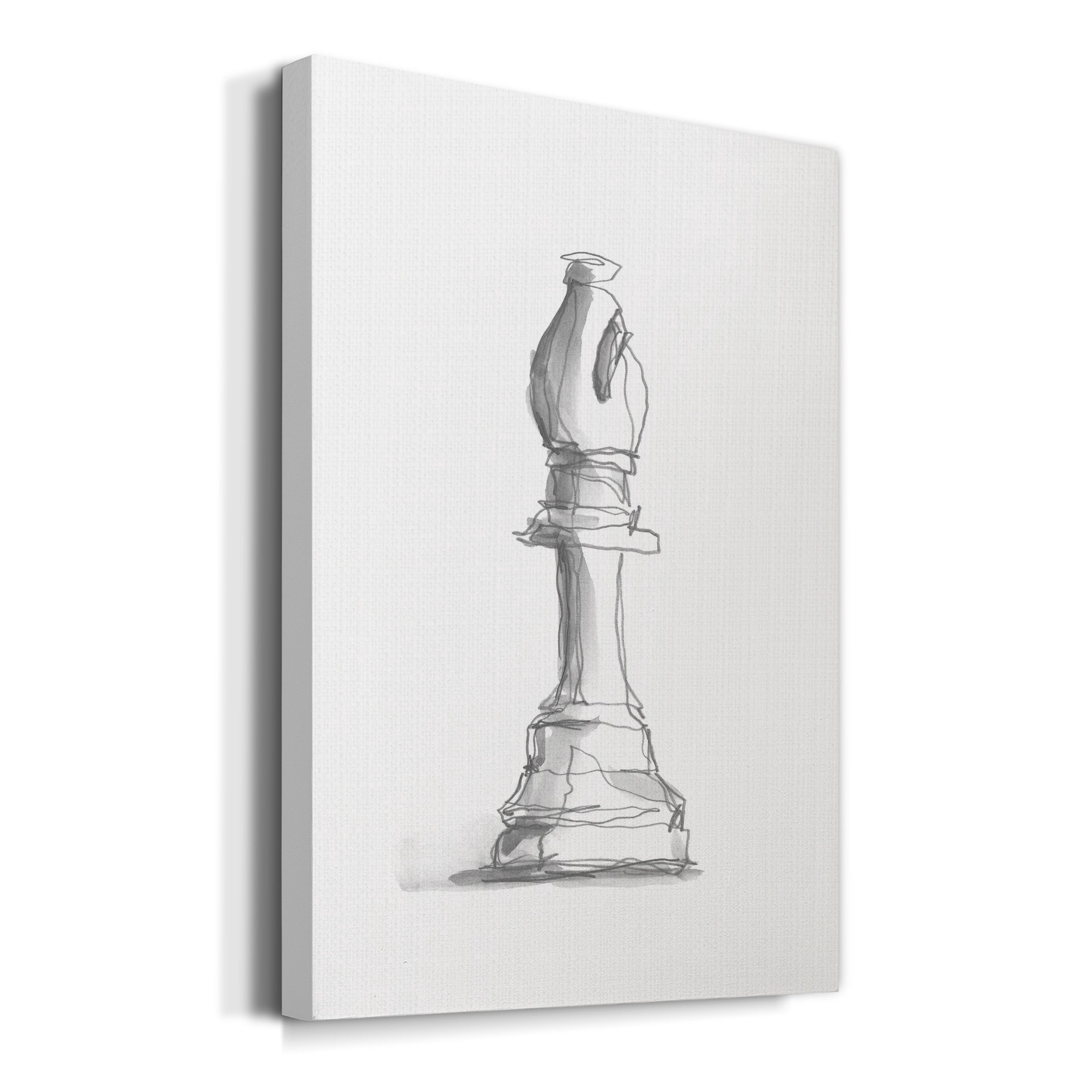 Chess Piece Study IV Premium Gallery Wrapped Canvas - Ready to Hang