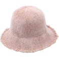 thumbnail image 2 of CoCopeaunts Winter Bucket Hat Women Tassel Raw Edge Fisherman Hat Simple Solid Color Foldable Basin Hat Casual Sunshade Hat, 2 of 8