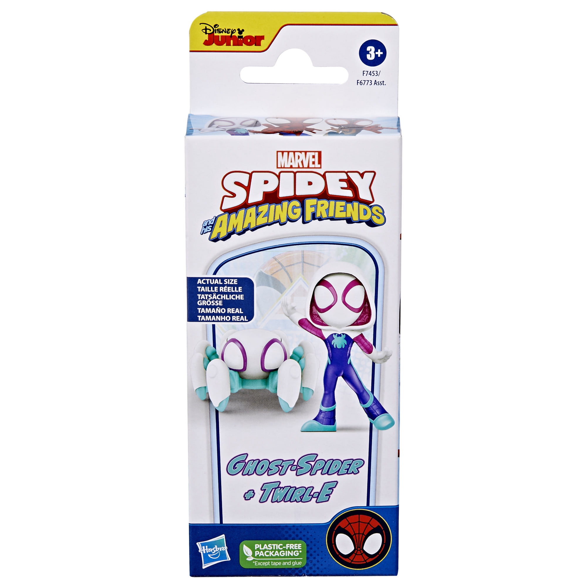 Marvel Spidey and His Amazing Friends, Ghost-Spider Action Figure with  Twirl-E, Preschool Toys