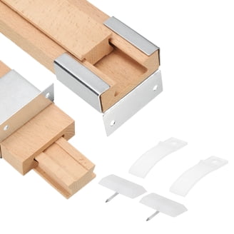 Uxcell 4-Set Drawer Slides – 235mm Plastic Grooved Guide Rails With Screws, Side-Mount For Cabinets, Nightstands, Wardrobes & Dressers (White)