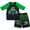Green, variant on Monster Jam Grave Digger El Toro Loco Megalodon UPF 50  Rash Guard Swim Trunks Outfit Set Toddler to Big Kid