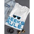 thumbnail image 3 of Geek Rule Women White T-Shirt, Female x-Large, 3 of 4