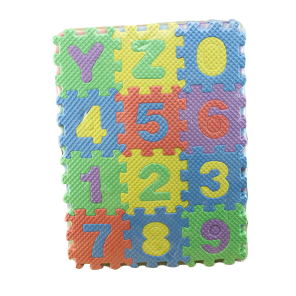 Kids  Play Mat 36PCS Alphabet  & Numerals Baby Soft Foam Mats Educational Toy 