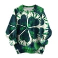 thumbnail image 7 of Craaazy Women's Long Sleeve St Patricks Day Tshirts with Green Shamrock, 7 of 7