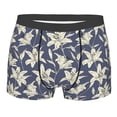 thumbnail image 5 of Uemuo Lilies Flowers Pattern Men's Boxer Briefs,Trunk Anti-Chafing,Comfortable, Durable, and Stylish Underwear-Large, 5 of 9