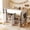 White+Gray, variant on MODERNLUXE Full Size House Loft Bed with Playhouse & Storage,Modern Wood Cabin Bed for Boys Girls,Teens,Pink+White