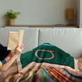 thumbnail image 3 of Crayon Soft Flannel Fleece Throw Blanket, School Themed Photo with ABC Lettering on Chalkboard with Painting Crafts Print, Cozy Plush for Indoor and Outdoor Use, 50" x 60", Multicolor, by Ambesonne, 3 of 5
