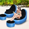 thumbnail image 6 of Inflatable Couch with Armrest＆Ottoman, Blow Up Lounger Chair,Folding Air Chair for Adults,Inflatable Lazy Sofa Perfect for Rooms, Camping or Home(Without Pump), 6 of 6