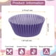 thumbnail image 2 of Uxcell Forros para Cupcakes Tazas de Cupcake Tamaño Estándar Forros de Muffins Papeles para Hornear Recubrimientos a Prueba de Grasa Morado, 2 of 6