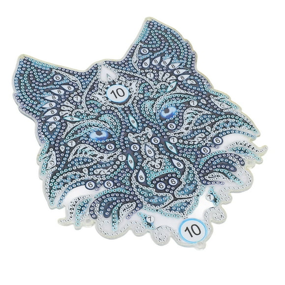 Arte de Diamantes de Imitación BuyWeek para Colgar Lobo Atrapasueños