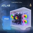 thumbnail image 3 of Periphio Atlas Gaming PC, AMD Ryzen 5 5600G up to 4.4GHz with Radeon RX Vega 7 Graphics (Gaming Optimized), 16GB RAM, 1TB SSD, WiFi, Windows 11 Desktop, White, Full Battlestation, 3 of 8