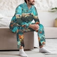 thumbnail image 7 of Sikiie Underwater Swimming Guinea Pig Mens Pajama Set, Soft Warm Long Sleeve Sleepwear, Cozy Button-Down Pjs for Men-X-Large, 7 of 7