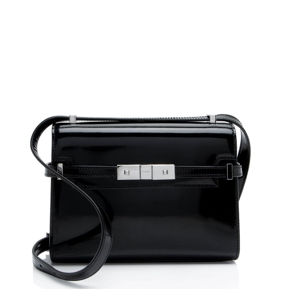Pre-Owned Saint Laurent Brushed Leather Manhattan Mini Shoulder Bag