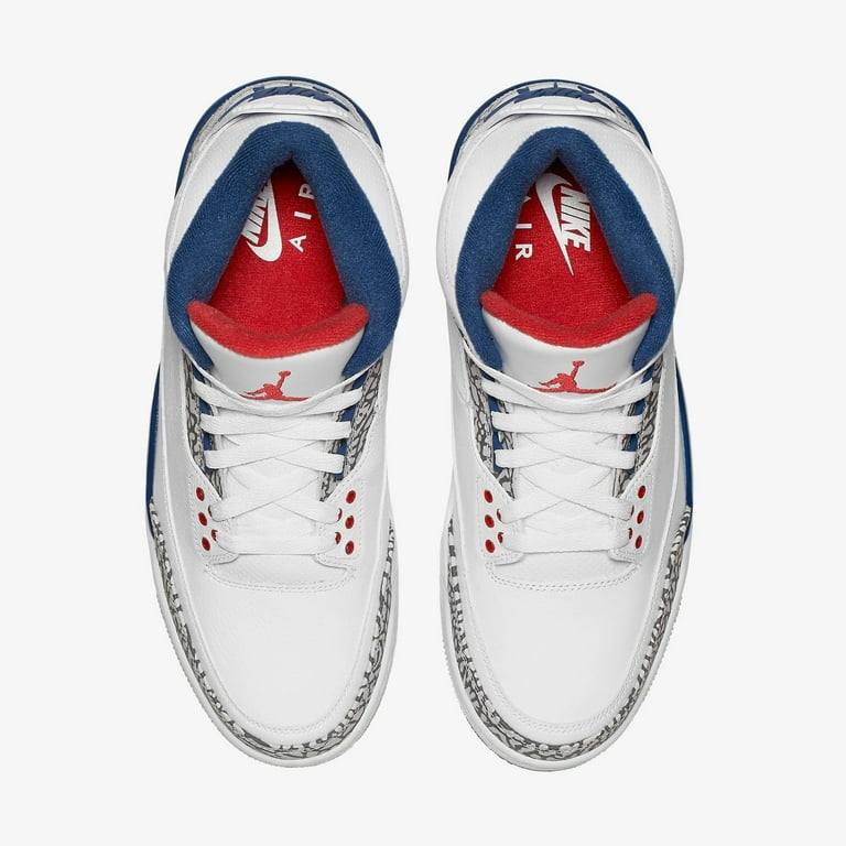 Air Jordan 3 Retro OG Men's Shoes White/Fire Red/True Blue 854262