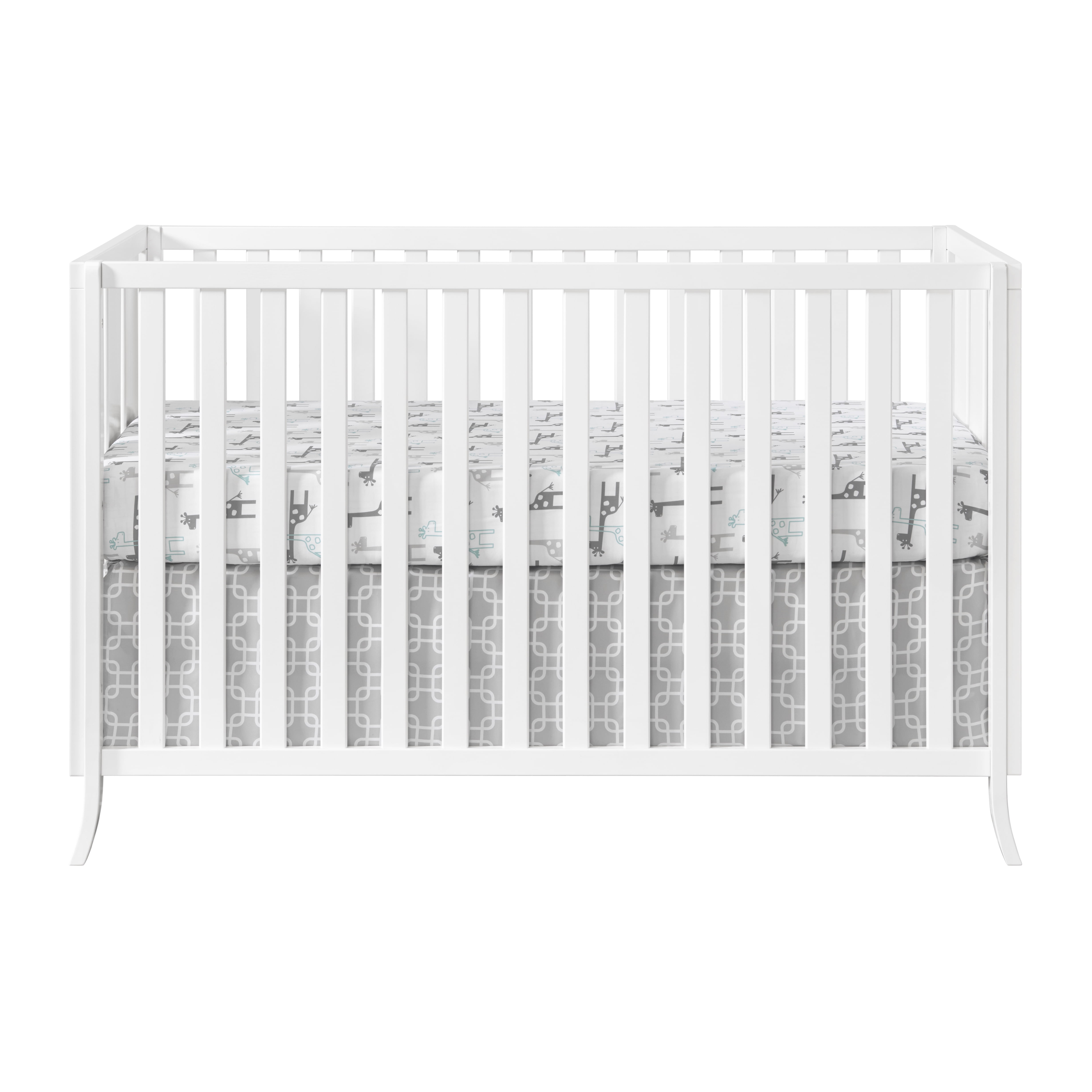 Oxford Baby Arlie 4 in 1 Convertible Island Crib White