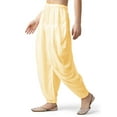 thumbnail image 6 of Stylesindia Womens Loose Fit Rayon Dhoti Pant Patiala Slawar Bottom Harem Pants Free Size (26 Inch to 38 Inch) (US, Alpha, One Size, Regular, Regular, Beige), 6 of 13