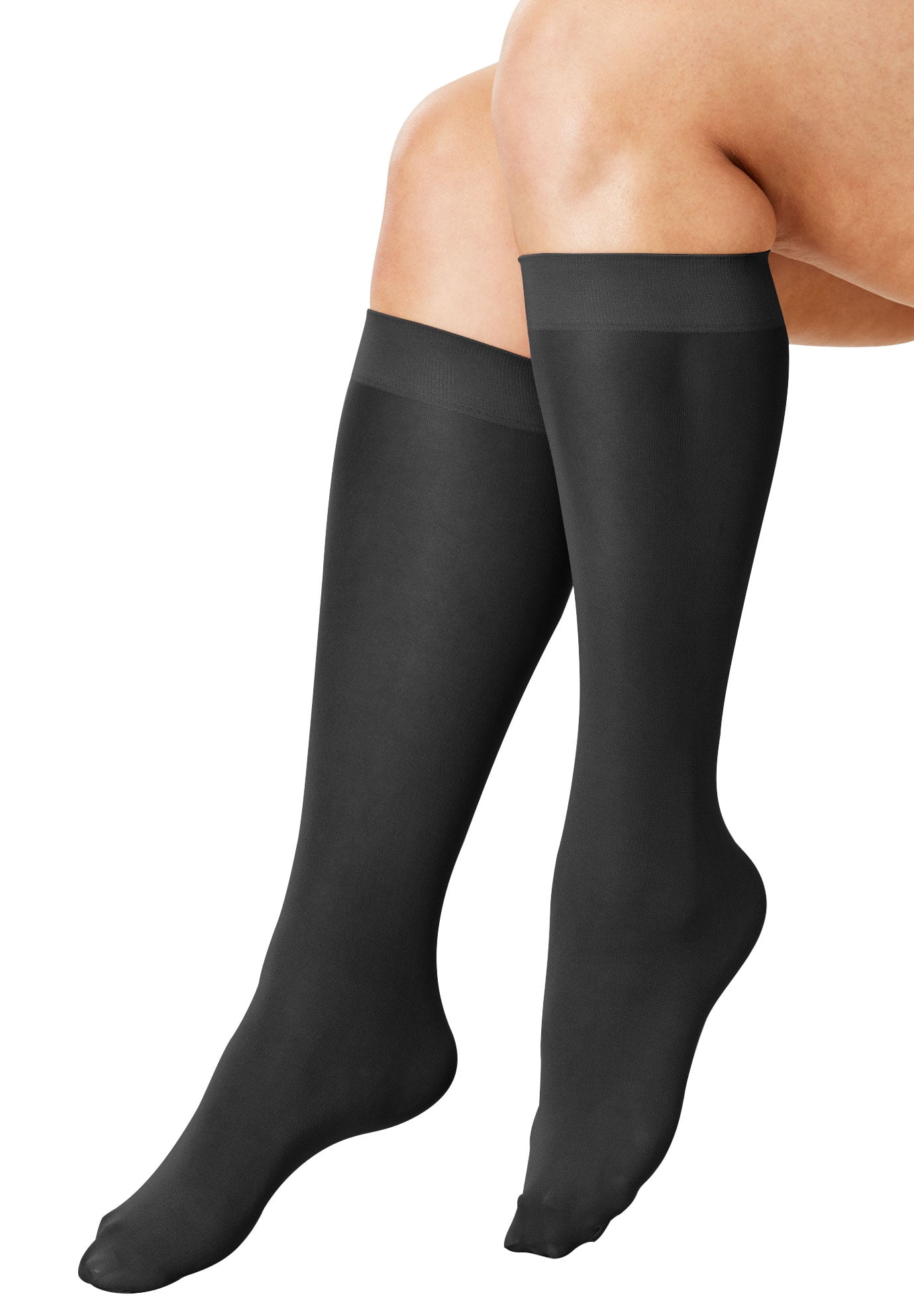 Comfort Choice Plus Size 3 pack Knee high Support Socks Tights comfort-choice-plus-size-3-pack-knee-high-support-socks-tights