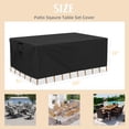 thumbnail image 2 of Durable Patio Sofa Set Covers, Rectangular Patio Table Cover Waterproof, Anti-UV Outdoor Furniture Set Cover,109" L x 83" W x 28" H, 2 of 6