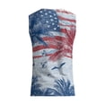 thumbnail image 6 of Vamuko 250th Anniversary Tank Top Man Graphic Short Sleeve Independence Day Shirts We the Peaple American Flag Loose Fit Tanks 4th Of July Printed Tees Light Blue 2XL, 6 of 8