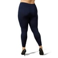 thumbnail image 2 of MeMoi Women's Seamless Fleece Lined Leggings - Womens - Female, 1X-2X, Navy, 2 of 5