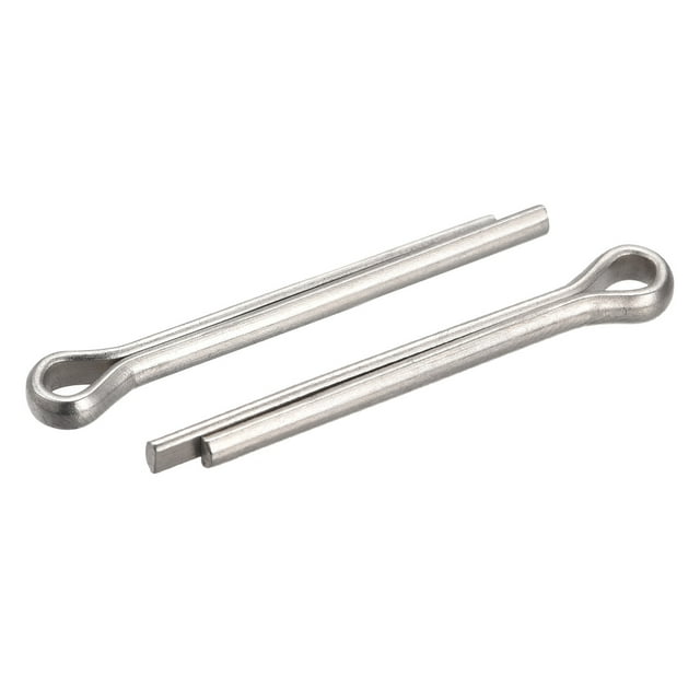 Unique Bargains Split Cotter Pin, Fixation à Clip en Acier Inoxydable 3x20mm Raccord Argent 90Pack