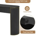 thumbnail image 6 of Harper & Bright Designs Fluted Console Table with 2 Storage Drawers, Modern Wood Entryway Table with Oval Top for Entryway and Living Room, Black, 6 of 12