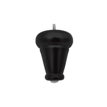 BingLTD - 4 3/4" Tall Turned Dark Mahogany Sofa Legs - Set of 4 (P3641-RW-8mm-158)