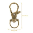 thumbnail image 2 of SEWOART 60Pcs Golden Zinc Alloy Buckles Key Rings Durable Metal Keychain for Key Holding, 2 of 7