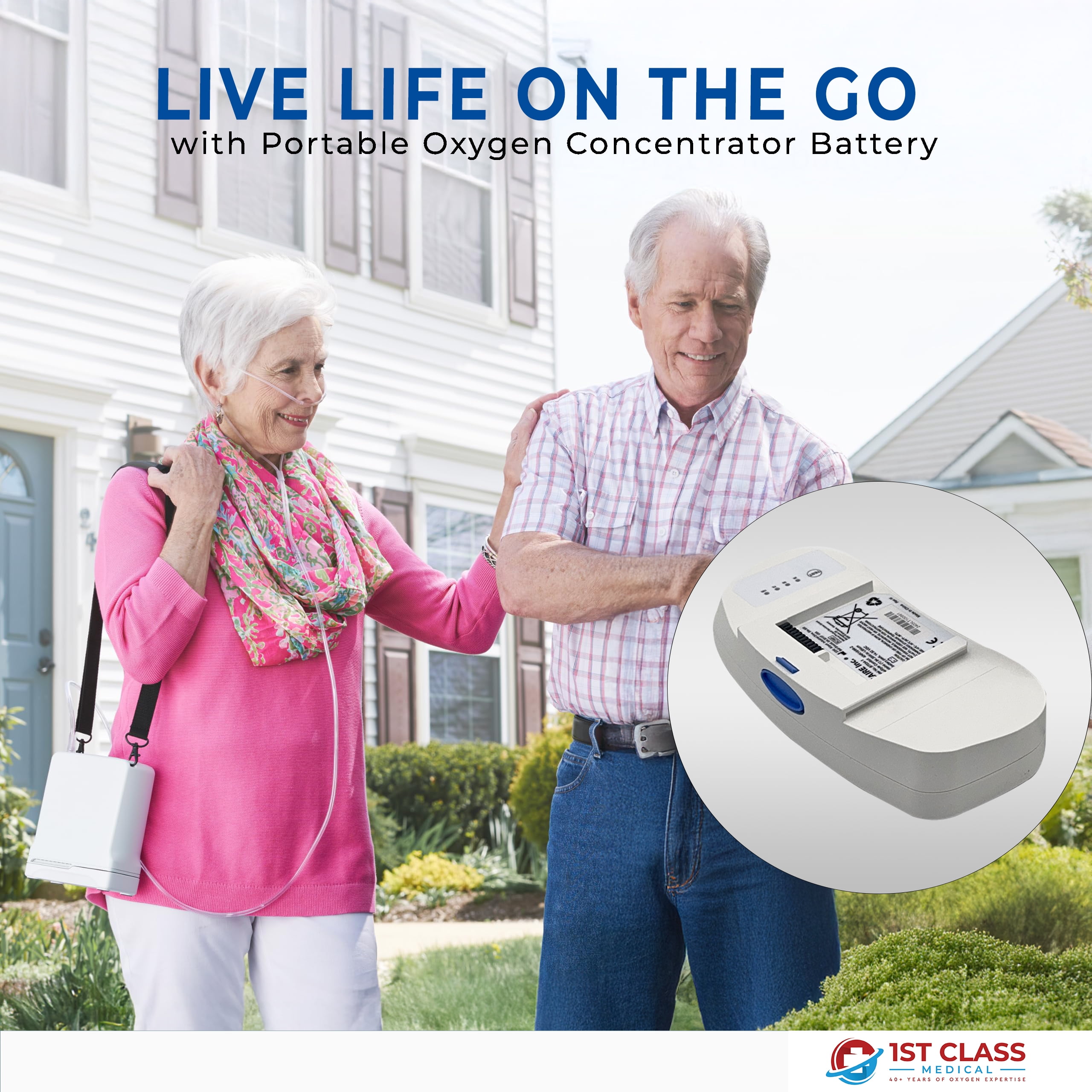 ARYA Go/Caire Freestyle Comfort Portable Oxygen Concentrator 8-Cell Battery