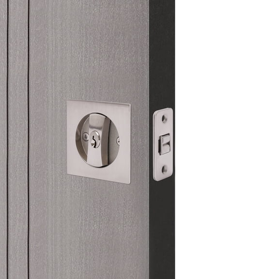 Vintoro Zinc Alloy Square Sliding Door Lock with Keys, Cavity Sliding Entry Lock, Privacy Function