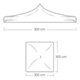 thumbnail image 2 of Toldo plegable ilios innova  acero reforzado 3x3 azul, 2 of 9