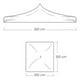 thumbnail image 2 of Toldo Plegable Ilios Innova Impermeable Color Blanco 2.91m X 2.91m., 2 of 9