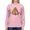 Light Pink, variant on Tiki-Face Funny Tribal Design Women's Sweatshirt