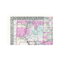 thumbnail image 4 of Historic State Map - Texas New Mexico Indian Territory - Gamble 1890 - Vintage Wall Art, 4 of 4