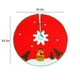 thumbnail image 3 of Falda para árbol de Navidad | Delantal redondo de 99 cm de tela no tejida con banda elástica | Decoración navideña para regalos y adornos | Cubierta inferior roja festiva para reuniones familiares, 3 of 5