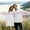 A01 White, variant on Valentine Sweatshirt for Women Men Romantic Slogan Letter Print Pullover Casual Date Night Daily Loungewear Oversized Couple Matching Option Stylish Rainbow Stripe Top