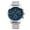 Blue, variant on Fashion Men Round Sub-Dials Decor Alloy Band Analog Quartz Wrist Watch Gift Fashion