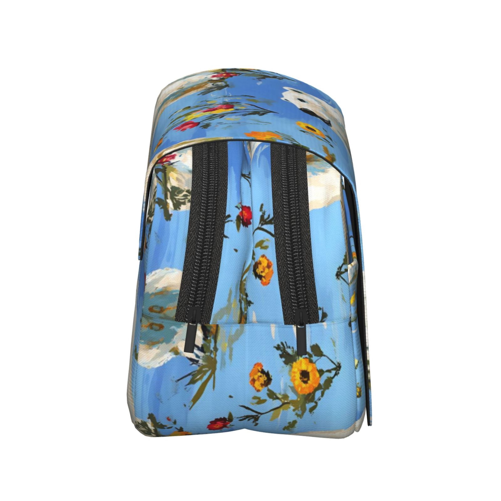 Large-Capacity Flip-Top Double-Layer Pencil Case, Multi-Functional Pocket Pen Case, Durable Stationery Organizer Polar Bear And Flower