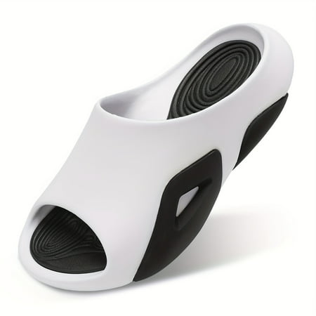 

Womens Mens Cloud Slippers Recovery Sandals Arch Support Sport Slides Non-Slip Thick Cushion Reduces Stress On Feet Quick Drying Shower Slippers Bathroom Sandals Indoor Outdoor Post-Exercise