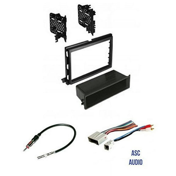 ASC Audio Car Stereo Radio Install Dash Kit, Wire Harness, and Antenna Adapter to Install an Aftermarket Radio for some Ford Lincoln Mercury Vehicles