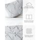 thumbnail image 5 of Comfort Canopy - Juego de Funda Nórdica Plisada de 3 Piezas en Gris Claro con Fundas para Ropa de Cama Tamaño King, 5 of 9