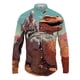 thumbnail image 3 of Camisa de solapa estilo Harajuku para hombre con estampado 3D, camisas casuales de moda para hombre y mujer, camisas de manga larga con botones, ropa de calle de gran tamaño unisex, 3 of 4