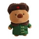 thumbnail image 3 of Juguete de peluche de con abrigo sombrero coleccionable decoración del hogar muñeco de de peluche animal de peluche para regalos de marrón y S, 3 of 10