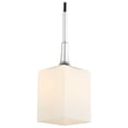 thumbnail image 2 of Woodbridge Lighting Chelsea 1-Light Glass & Steel Mini Pendant in Chrome, 2 of 4