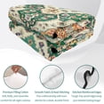 thumbnail image 4 of Twin Quilt Set 68''x86'', Green Orange Beige Boho Lightweight Summer Bedspread Coverlet Set with 2 Pillow Shams, Retro Ethnic Tribal Abstract Art Breathable All Season Quilt Bedding for Dorm/Bedroom, 4 of 9