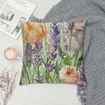 thumbnail image 2 of Qinduosi Spring Pillow Cover Flowers Decoration Holiday Farmhouse Pillow Case Decor for Home Sofa Couch White, 2 of 5