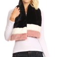 thumbnail image 5 of Sakkas Colette Faux Mink Warm Winter Soft Luxurious KeyHole Scarf - 1784-black - One Size Regular, 5 of 5