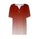 thumbnail image 5 of Camisetas Casuales de Mujer con Cuello en V Camiseta de Color Sólido, Manga Corta Casual Top para el Uso Diario, 5 of 5