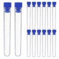 thumbnail image 1 of 50Pcs Clear Storage Tubes For Laboratory Work Transparent Plastic Test Tubes With Caps 15X100mm Leak Prevention, 1 of 5